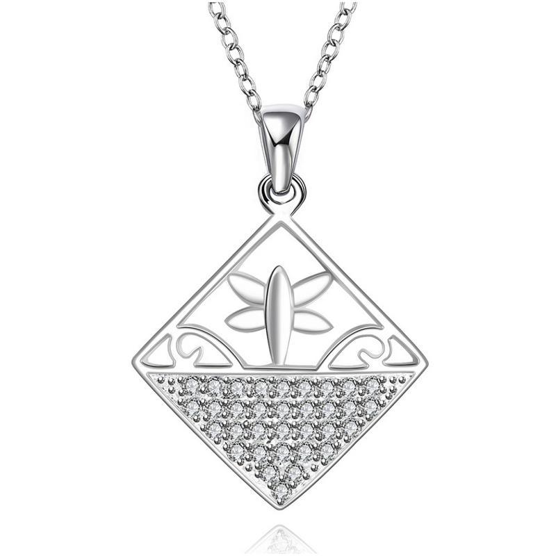 N542 Women Silver Necklace 镀925纯银女项链日韩版锁骨链潮人送女朋友七夕情人节礼物