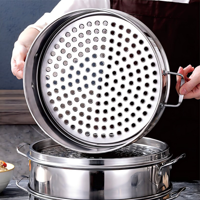 烹巅Poondear不锈钢蒸笼 φ30.5cm