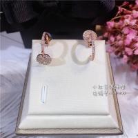 S925纯银 微镶满钻圆牌耳钉不对称百搭刘诗诗同款 明星同款时尚送女朋友老婆生日礼送女朋友七夕情人节礼物