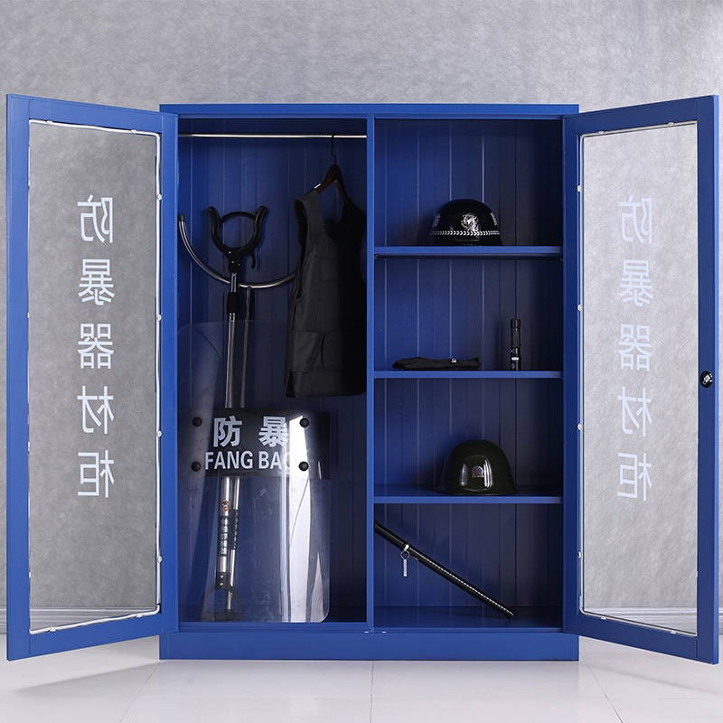 文灵防暴器材柜安保装备柜反恐安全器械柜应急柜防爆储存柜盾牌箱柜子