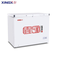 星星(XINGX) BCD-366GC冰柜双温366升 冷冻冷藏双温双箱无需除霜冷柜 超市便利店大容量商用雪柜
