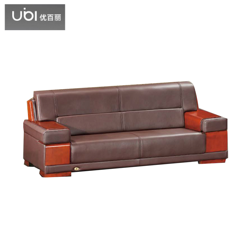 优百丽 F-2013 办公室沙发 办公家具 会客接待 现代简约家具 颜色尺寸可定制 三人位（牛皮）