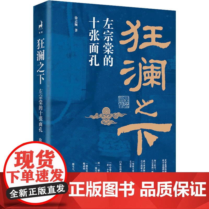 狂澜之下:左宗棠的十张面孔 徐志频 著 选择 交友 用人 家风等方面 揭秘左宗棠从问题少年到晚清战神的逆袭之路 历史人物高清大图