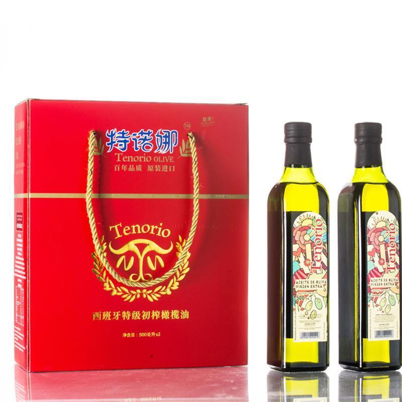 特诺娜(Tenuora Olive) 特级初榨橄榄油 500ML*2