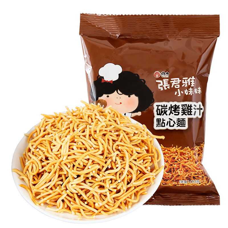 张君雅进口零食张君雅碳烤鸡汁点心面100g 价格图片品牌报价 苏宁易购苏宁自营