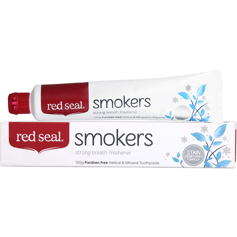 Red Seal 红印 烟民牙膏 100g 去烟渍口腔异味 清新口气 无氟配方 澳洲进口高清大图