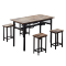 汐餐桌椅D款一桌四凳套