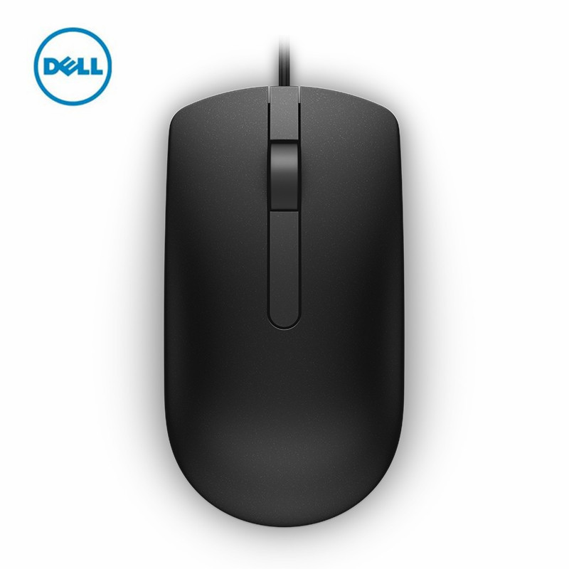 【官方正品】戴尔（DELL）原装正品 办公鼠标MS116 台式机笔记本 USB接口 光电有线鼠标
