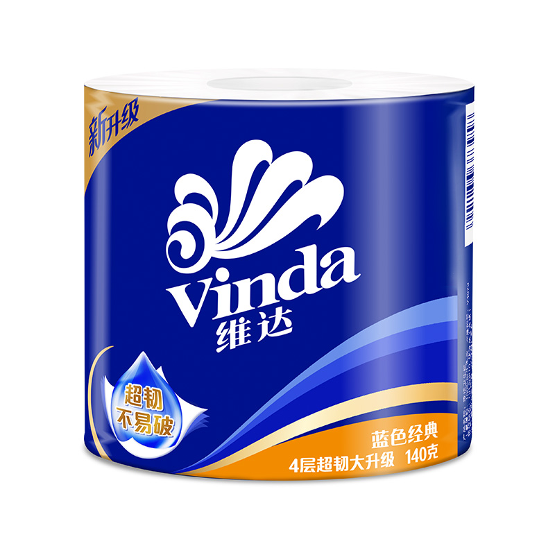 [团购]维达蓝色经典四层卫生纸140g*10卷高清大图