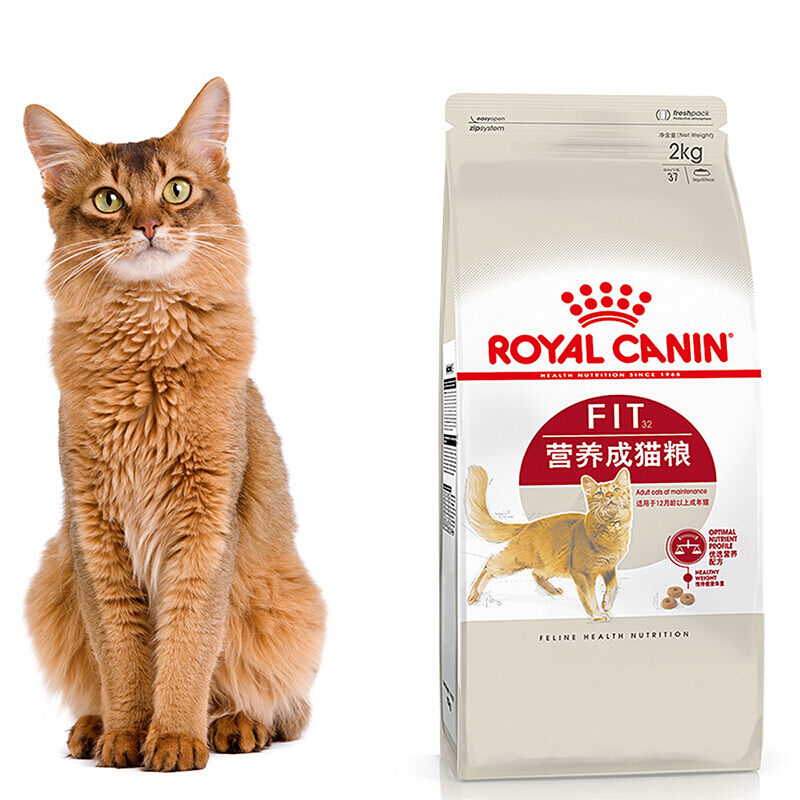 皇家猫粮 f32理想体态成猫猫粮 4kg（2*猫粮