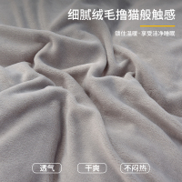 梦特娇牛奶绒床单冬天加厚珊瑚绒被单枕套三件套学生宿舍双人床炕单