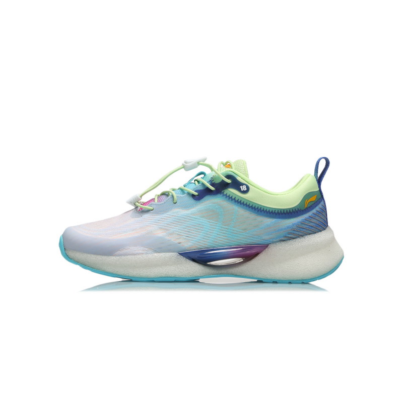 李宁童鞋跑步鞋男女大童2021新款超轻18青少版一体织透气运动鞋