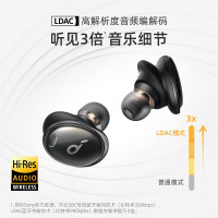 声阔(SoundCore) 小金腔Liberty 3 Pro同轴圈铁技术真无线蓝牙耳机自适应主动降噪 曜石黑