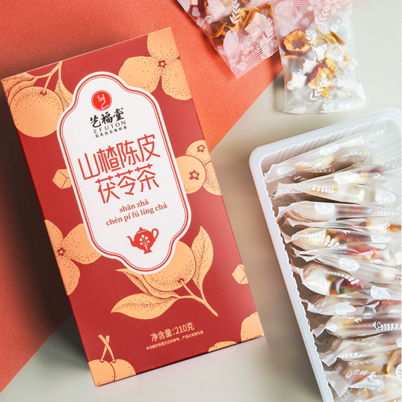 艺福堂花茶组合菊花干橘皮泡水喝山楂泡茶山楂陈皮茯苓茶搭决明子210g