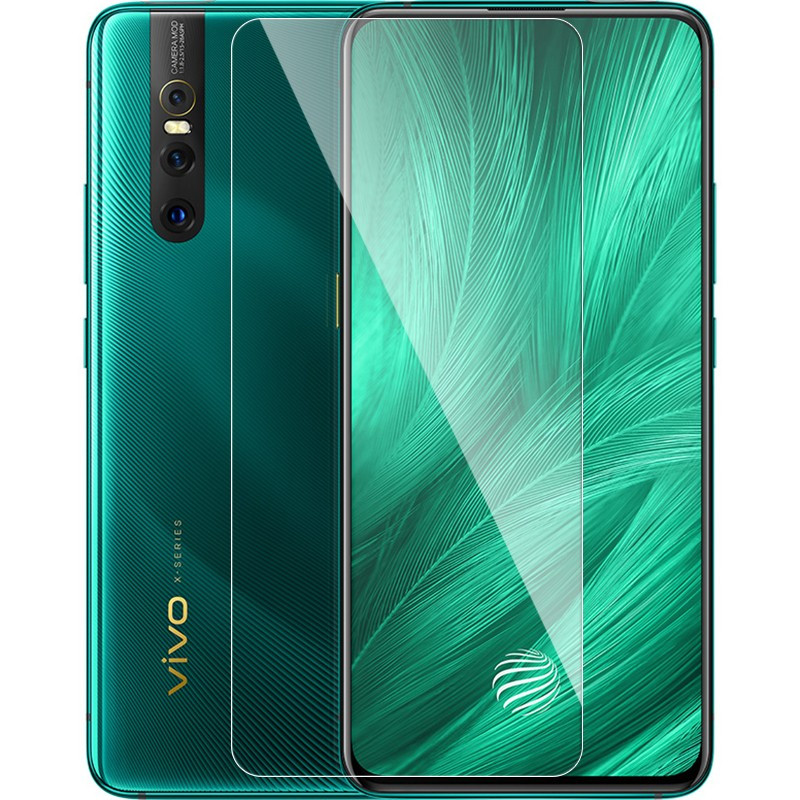 [买2送手机壳]轻万适用vivox27钢化膜非全屏玻璃贴膜幻彩版全网通64gb适用防摔