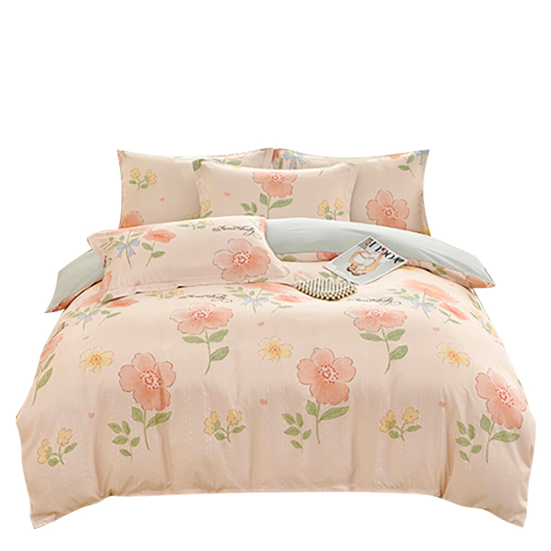 金丝莉(KINTHERI) 云纱四件套 甜也 被套:200x230cm(NM)