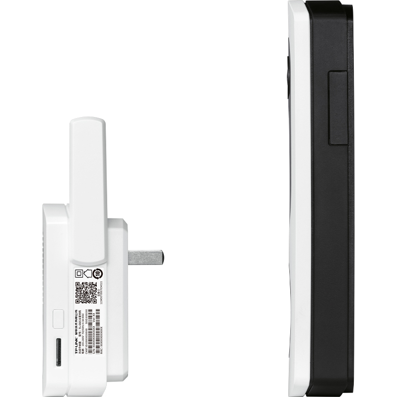 TP-LINK 可视门铃摄像头家用智能监控视频电子猫眼无线wifi访客识别视频通话超清夜视DB53E充电版128G内存卡