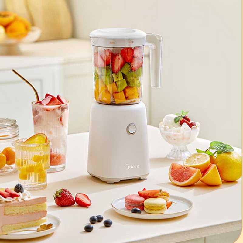 美的大容量榨汁机 600ml WBL2501B高清大图