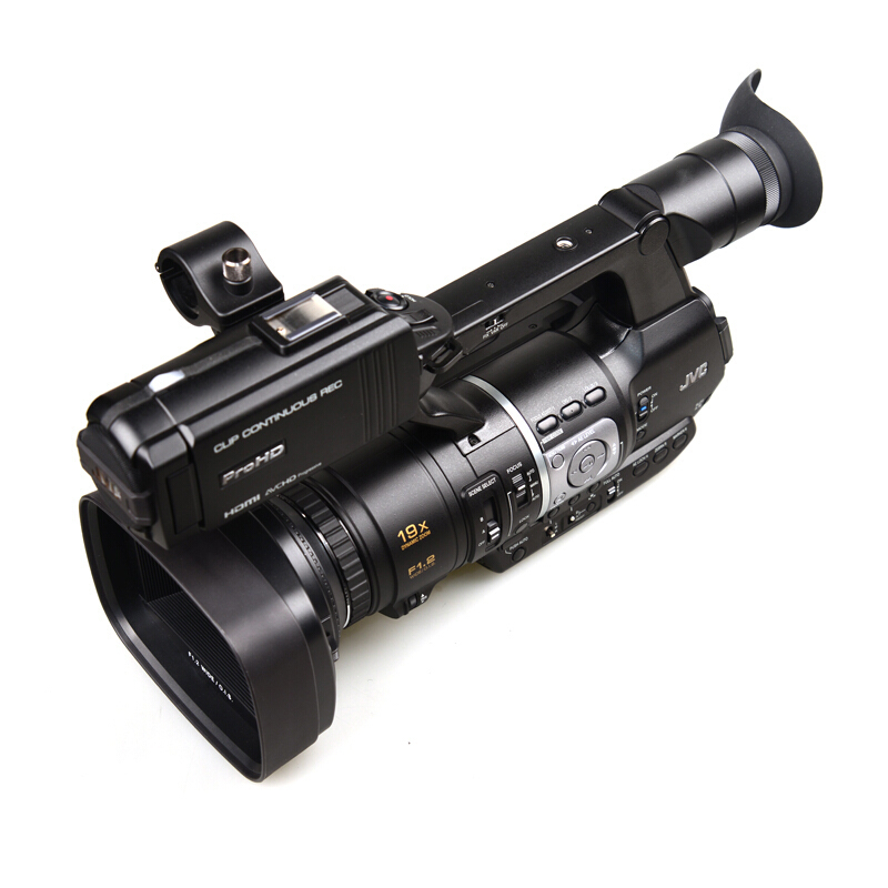 杰伟世(JVC )JY-HM360 活动会议套餐 高清 手持式 数码摄像机 摄录一体 黑色 400万有效像素 3.5英寸高清大图