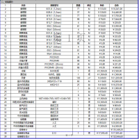 南钢中央空调(大金)安装辅材费用明细