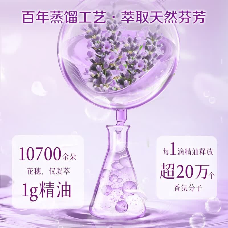 立白薰衣草柔顺剂1L 持久留香高清大图