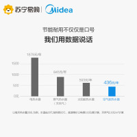 美的( Midea) 260L家用线控式空气能热泵热水器KF105-260L-MI(E4)4人以上 水电分离