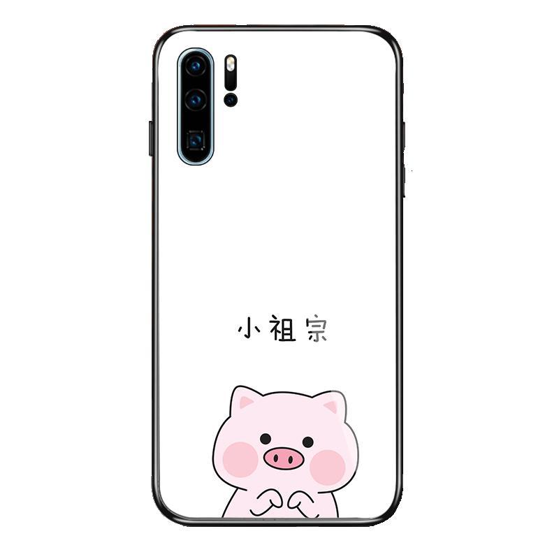 可爱卡通萌小祖宗华为P20/P30 PRO/荣耀20i/NOTE10钢化玻璃手机壳真智力