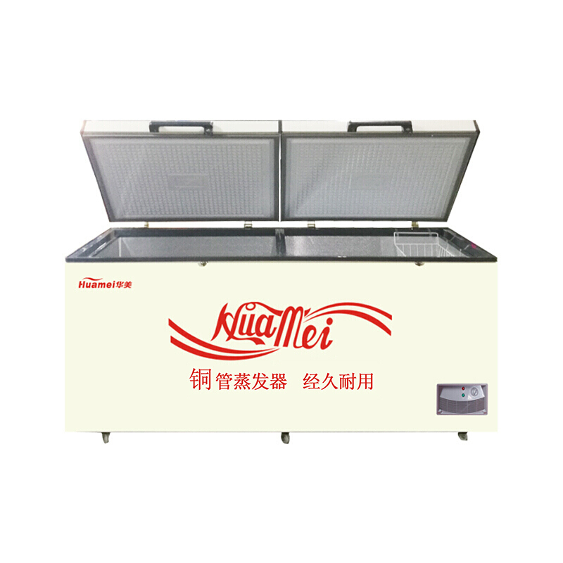 华美(Huamei)BC/BD-468 468升顶开式卧式冷柜 商超单温冷藏柜 家用冷藏冷冻转换冰柜冷柜 铜管蒸发器