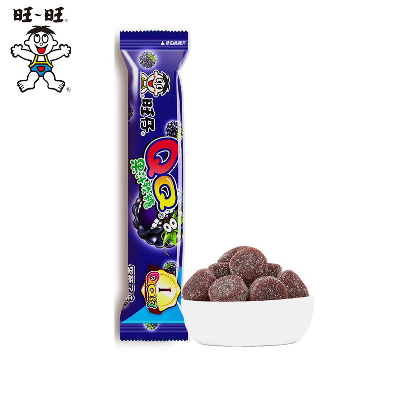 旺旺旺仔qq果汁软糖38g多口味休闲零食条装便携糖果视频