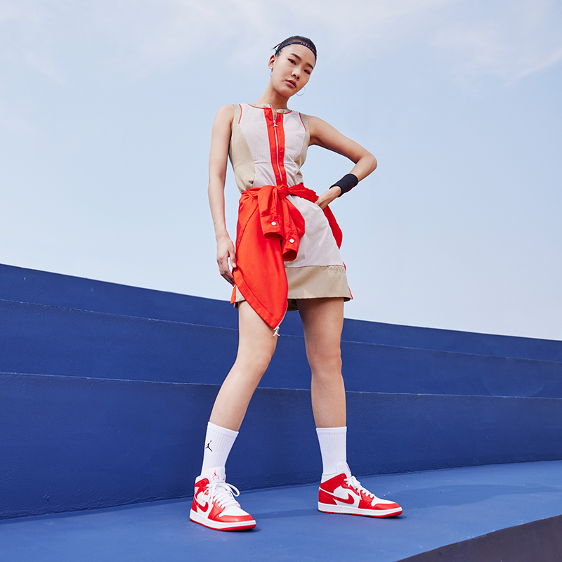 jordan耐克乔丹airjordan1midaj1女子运动鞋夏季bq6472