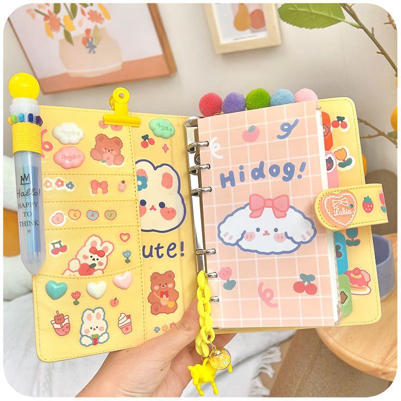 仙女手账本少女心可爱网红手帐用品全套活页可拆手帐本礼盒整套预