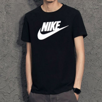 Nike耐克T恤男时尚潮流纯棉短袖圆领运动服宽松半袖体恤AR5005-010AR5007-010 C AR5005-010 M