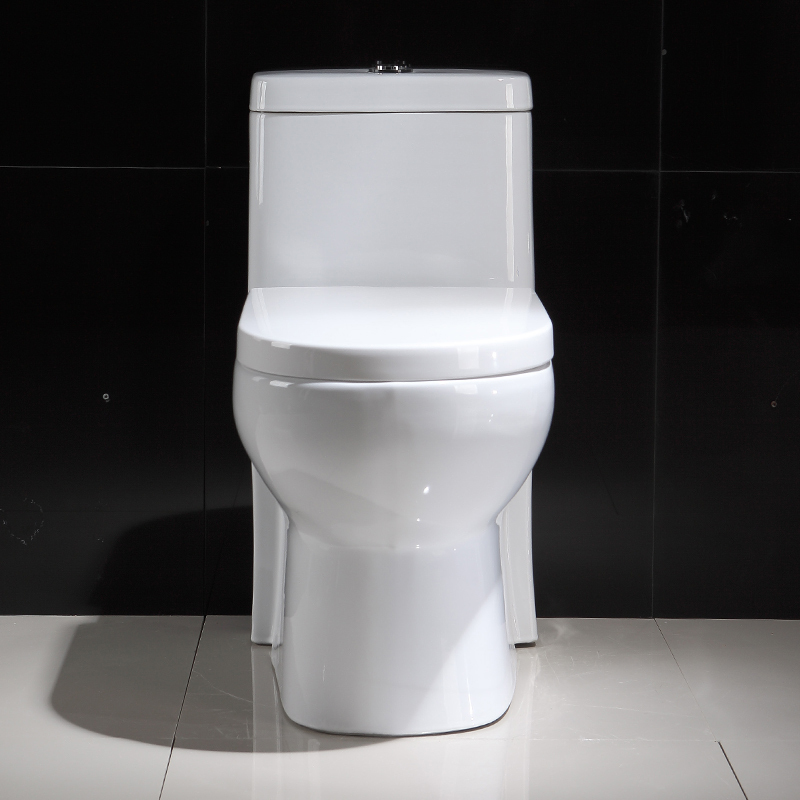曼戈夫卫浴 M-0866 马桶直冲式虹吸式强力大冲水一体机座便器 智洁防臭节水地排坐便器 300MM