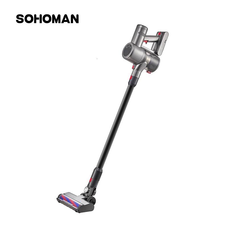 索哈曼(SOHOMAN)V22吸尘器无线手持家用毛发不缠绕大吸力小型吸擦手持无线吸尘器宠物V22灰色高清大图