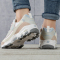 Skechers斯凯奇女鞋新款熊猫鞋厚底老爹鞋缓震透气运动休闲鞋149238-NAT ZP