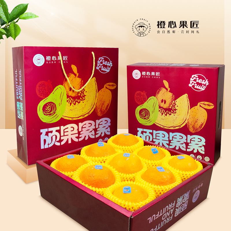 橙心果匠 硕果累累脐橙(带箱约5斤)HC
