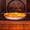 学厨 9寸披萨盘 烤盘模具金色圆形家用pizza盘 直径22.9cm*高2.4cm 不粘涂层 烤箱烘焙模具 WK9047
