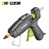 芝浦(ZHIPU)胶枪热熔胶抢胶棒家用多功能热熔胶枪儿童手工diy电热7mm11mm 【家用款】80W+10根胶棒