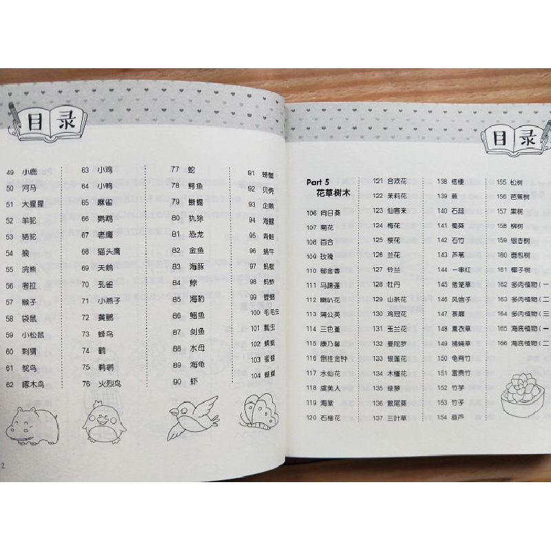 正版新书]快乐鸟 超可爱简笔画5000例 幼儿画画入门素材图谱大全高清大图