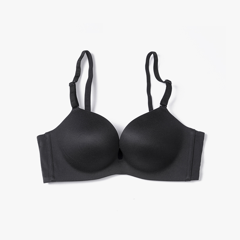 ishow舒适隐形有钢圈聚拢一片式文胸