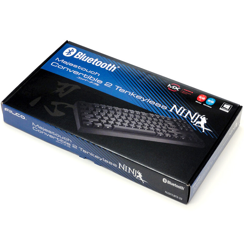 斐尔可(Filco) FKBN87MRL/EFB2(87忍者圣手二代)有线机械键盘 黑色红轴