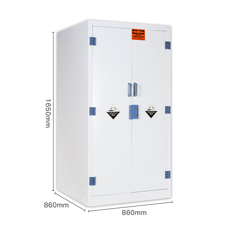 振奥 化学药品柜PP酸碱柜实验室硫酸盐酸储存柜化学试剂危化品安全存放柜 60加仑高清大图