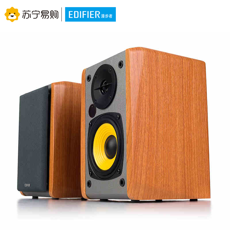 Edifier/漫步者 R1000BT 经典延续2.0声道蓝牙音箱无线台式电脑有源音响低音炮木质