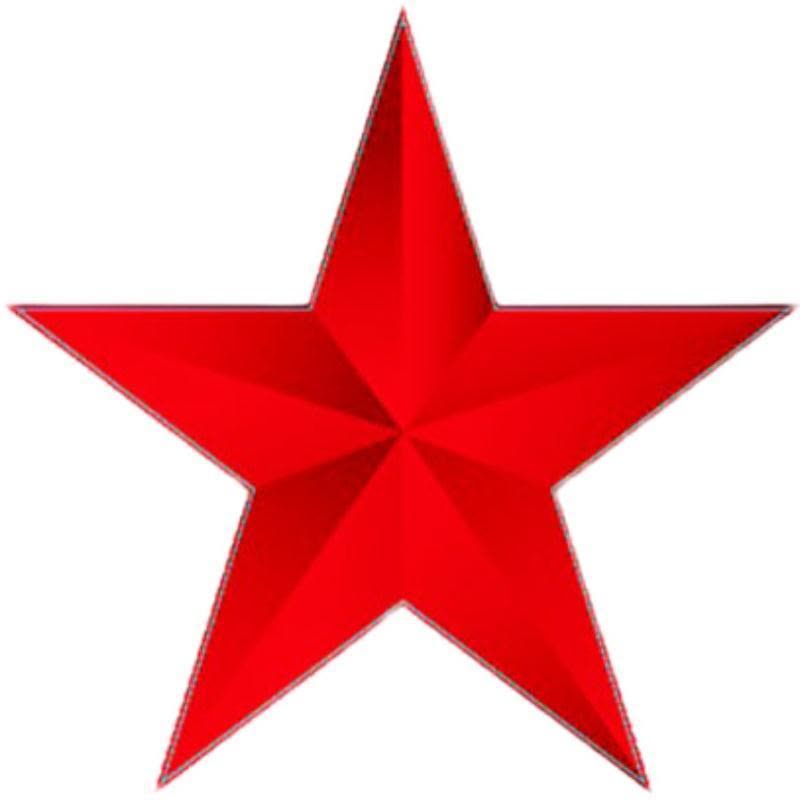 反光五角星红旗贴纸汽车车门划痕装饰贴遮挡遮盖车身贴防水嗮车贴 红五角星5厘米[4个]图片