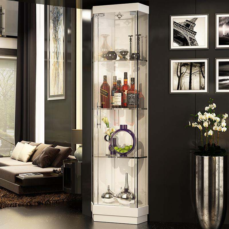 边柜拐角酒柜闪电客转角酒柜玻璃展示柜小酒柜客厅手办柜展示柜参数