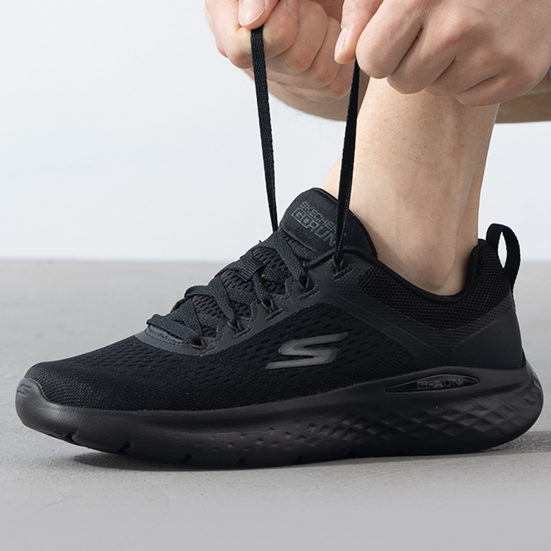 Skechers斯凯奇男鞋新款缓震舒适运动跑步鞋休闲鞋220894-BBK ZP高清大图