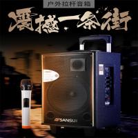 SanSui/松川SA1-10 户外乐队演艺专业移动拉杆音箱大功率舞台音响广场舞音响 便携式一体机+2.0声道低音炮音响