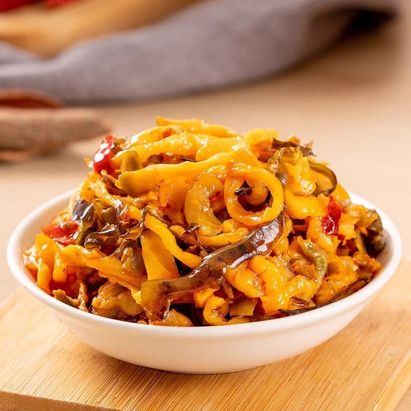 吉香居香菜芯开味菜麻辣三丝爽脆笋丁下饭菜鱼香盐菜306g*2图片