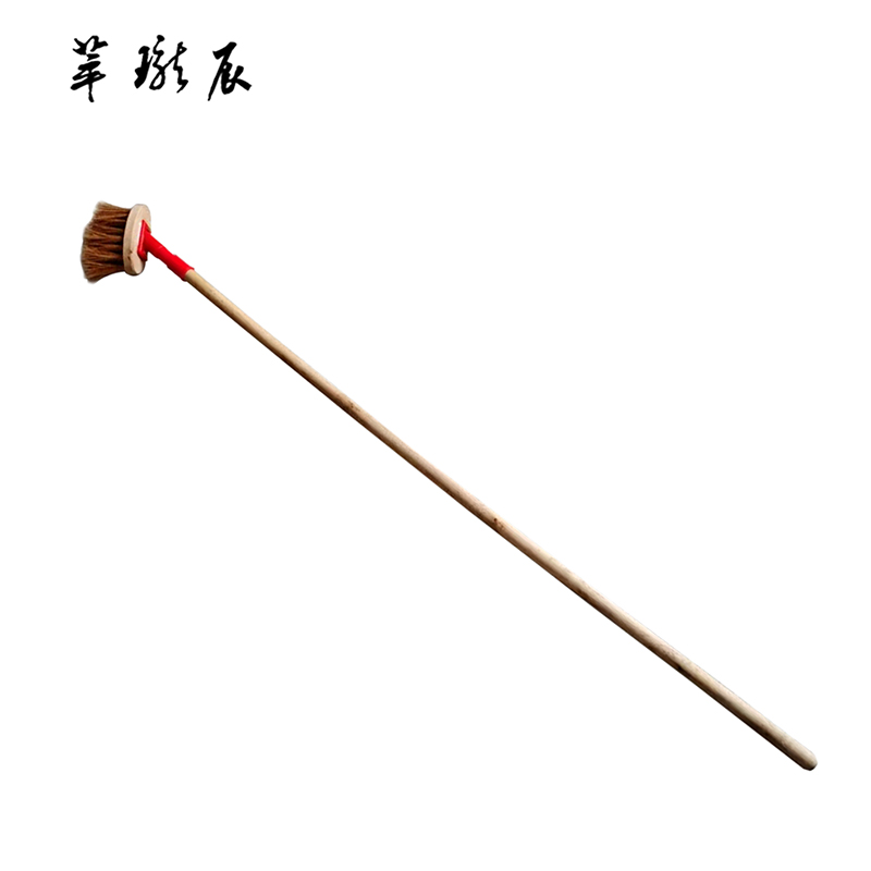 萃珑辰 木柄弯把鬃刷 13*6.5*8cm 把高清大图