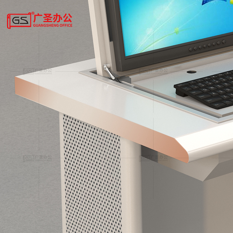 翻转电脑桌培训桌 1600*600*750mm高清大图